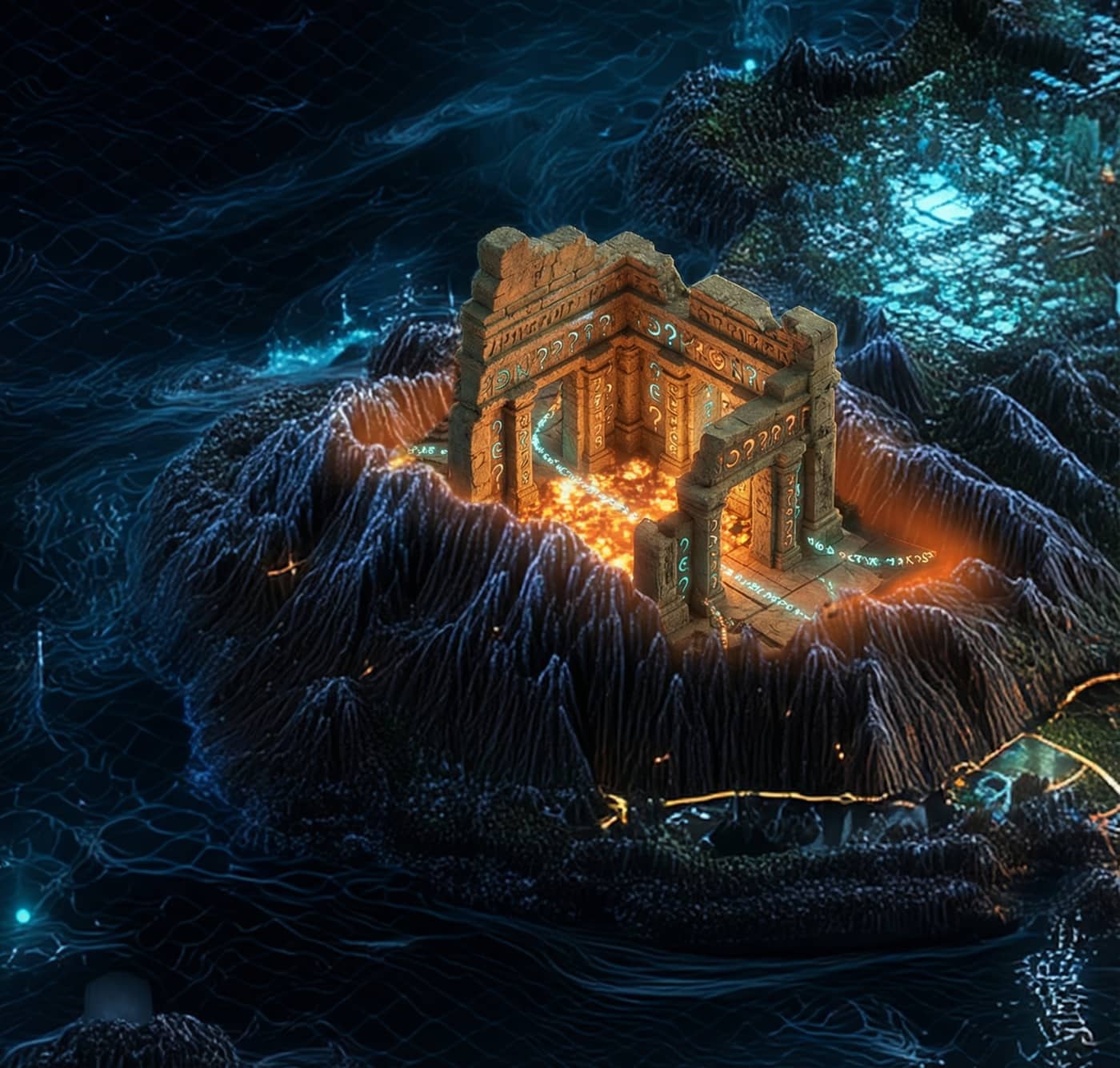 DEGEN LAUNCHPAD landmark artwork