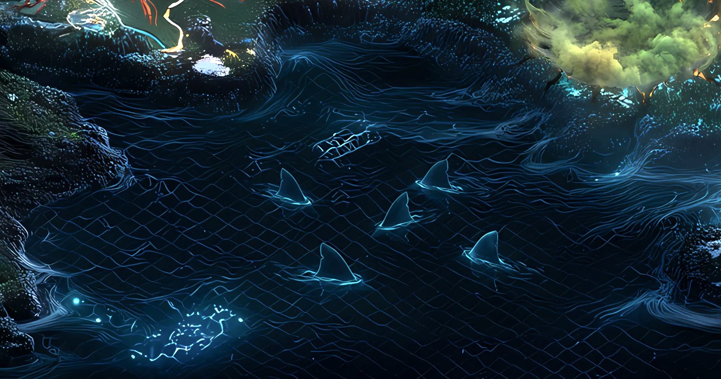 SHARKCAT COVE landmark artwork