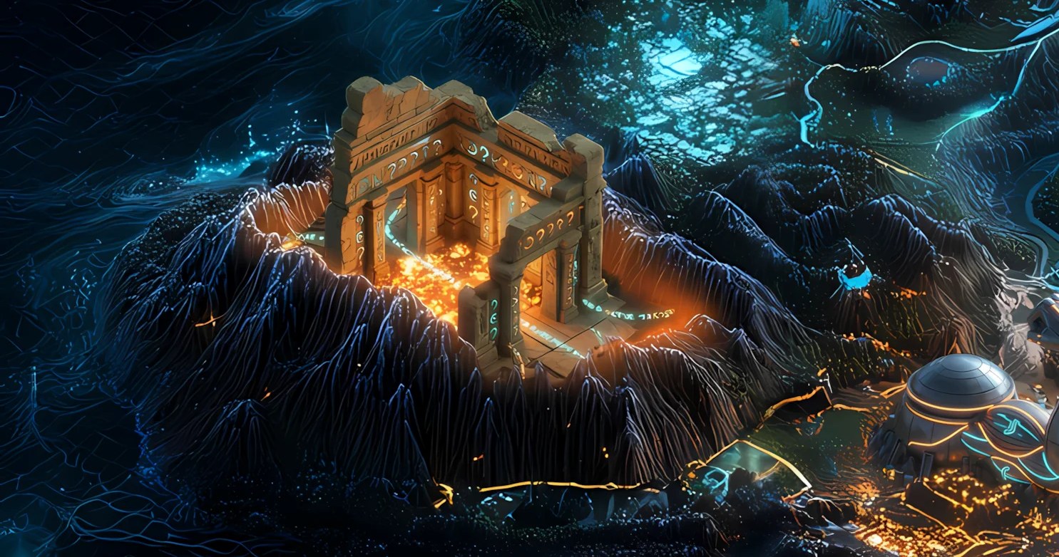 TEMPLE OF "WHEN?" landmark artwork